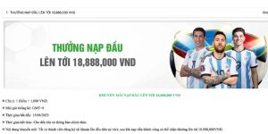 Khuyến mãi nạp đầu lên đến 18.888.000 VNĐ